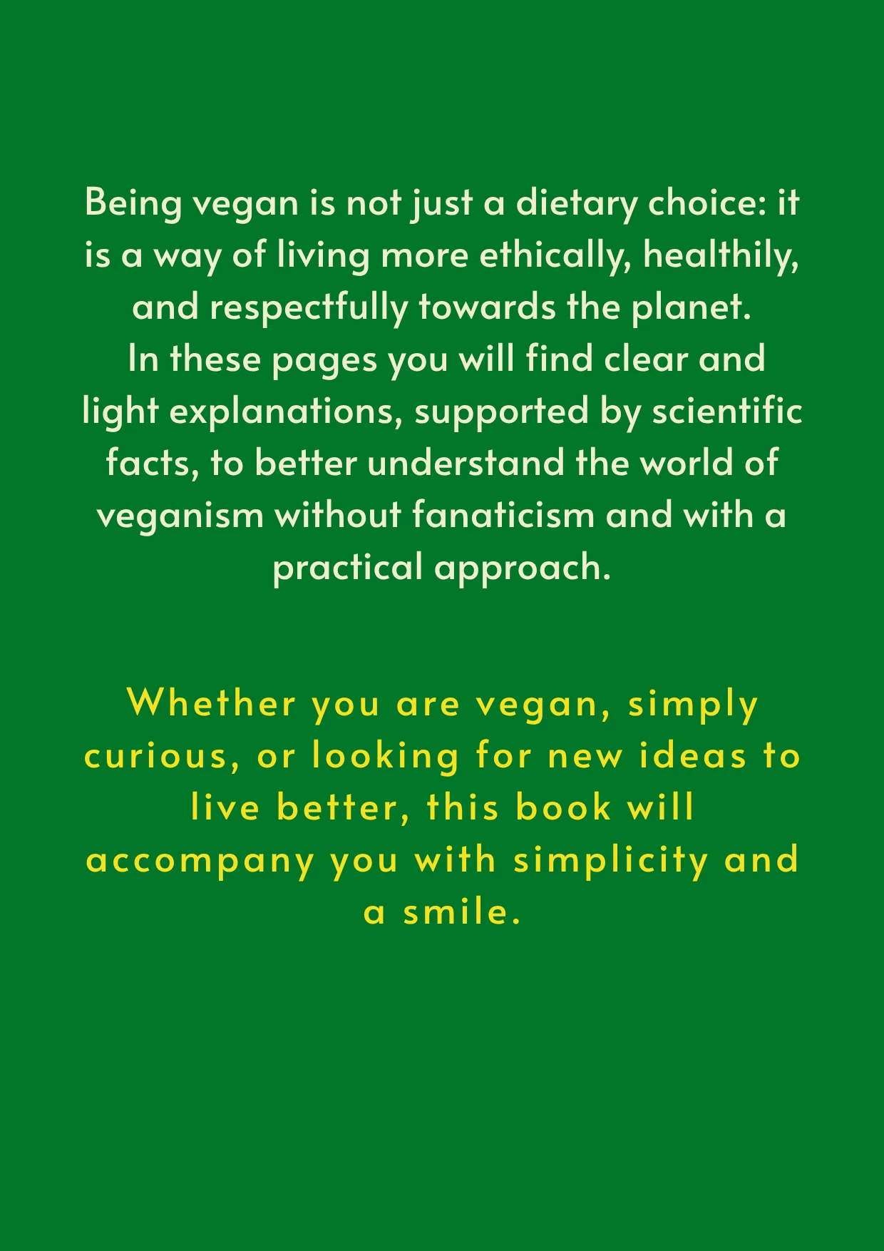 Living Vegan - Back cover