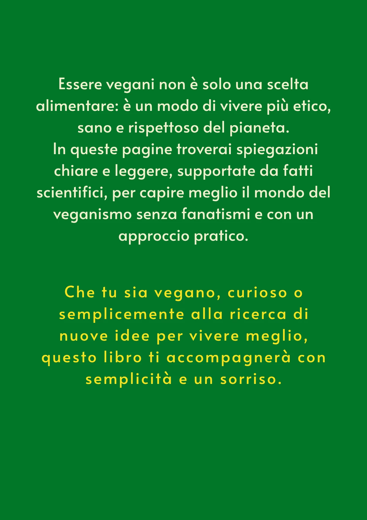 Vivere Vegano - Retro copertina